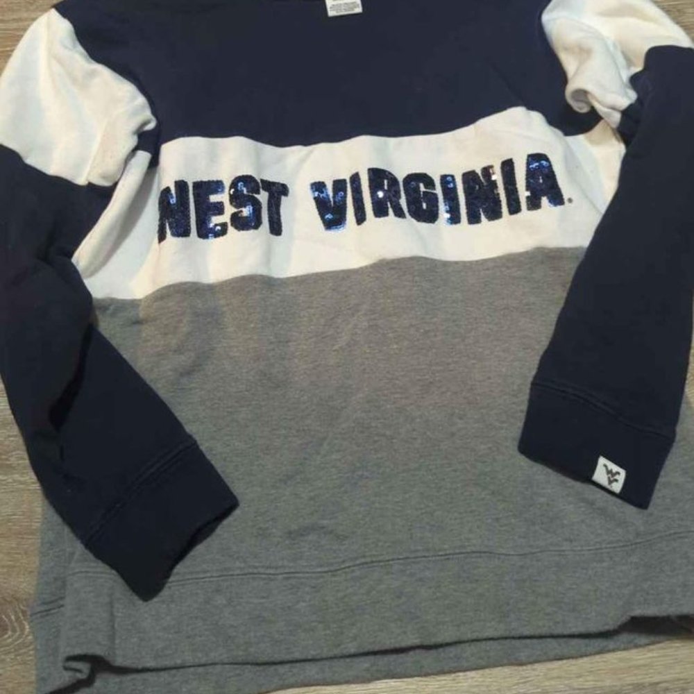 WVU West Virginia University Sweatshirt victoria secret pink size small
